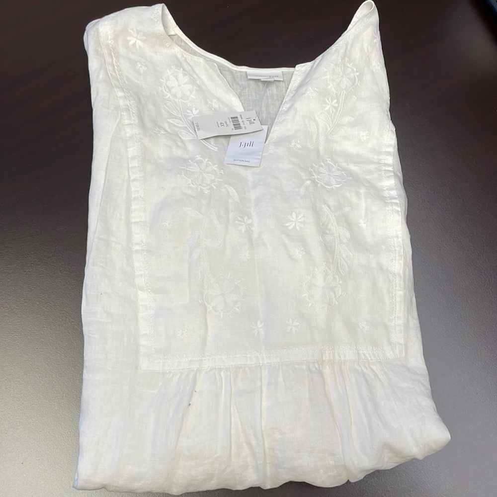 J Jill women white Blouse size 4x